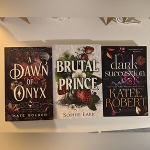 A Dawn of Onyx, Brutal Prince, and a Dark succession 3 book bundle!